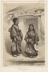 Madre e hijo (Simoda), 1855